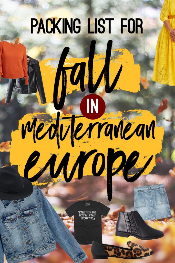 europe travel essentials fall
