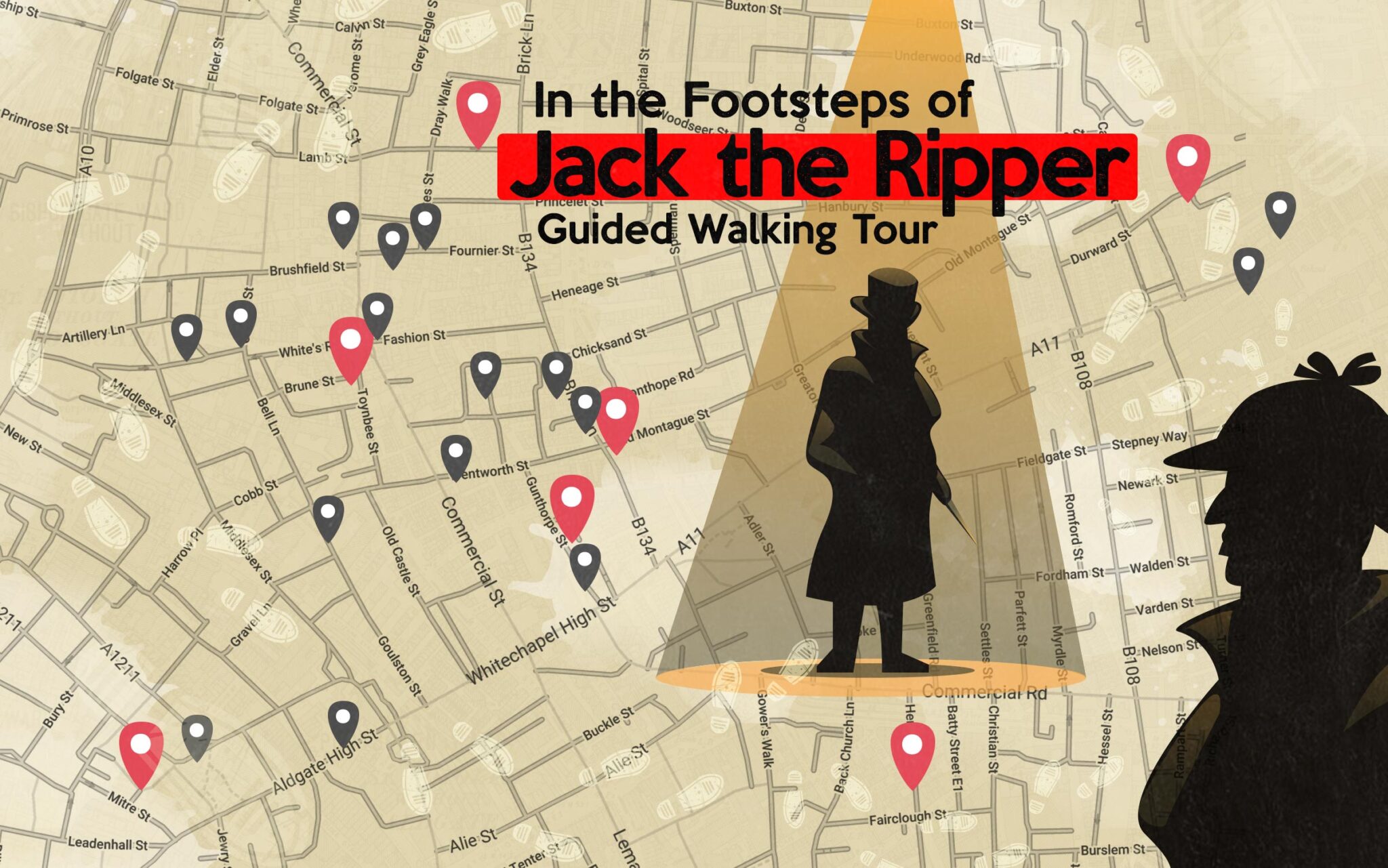 jack the ripper tour with projection