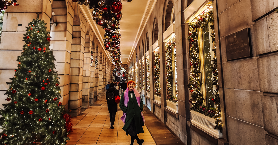 london lights walking tour map