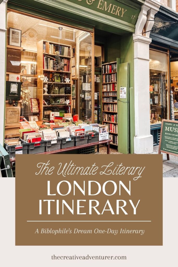 literary walking tour london