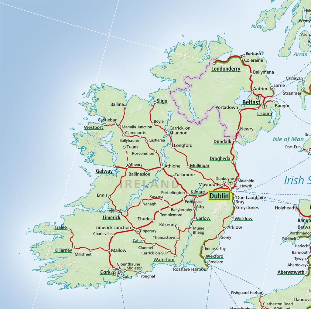 how to travel ireland without a car